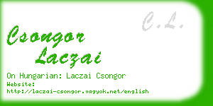 csongor laczai business card